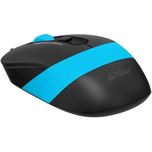 Мышь проводная A4Tech Fstyler FM10S черный/голубой, 1600 dpi, USB, кнопки - 4