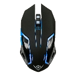 Мышь беспроводная Nakatomi MROG-20UR черный, 2400 dpi, радиоканал, USB, кнопки - 6
