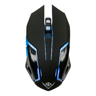 Мышь беспроводная Nakatomi MROG-20UR черный, 2400 dpi, радиоканал, USB, кнопки - 6
