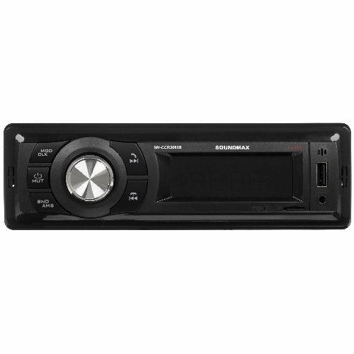 Автомагнитола Soundmax SM-CCR3062B, 1 DIN, Bluetooth, USB Type-A, AUX