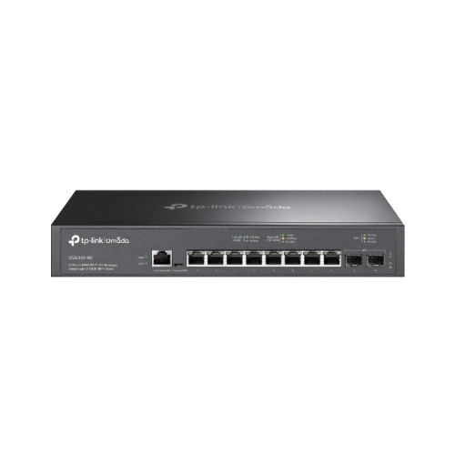 Коммутатор управляемый TP-Link SG3210X-M2 Omada уровня 2+ с 8 портами 2,5 Гбит/с и 2 портами SFP+, 1U, монтируется в 13-дюймовую стойку