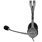 Гарнитура Logitech H110 серебристый, проводная, 3.5 мм