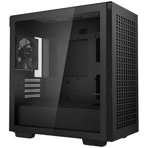 Компьютерный корпус Deepcool CH370 черный без БП mATX 1x120мм 1xUSB 2.0 1xUSB 3.0 audio bott PSU