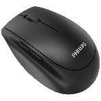 Мышь беспроводная Philips SPK7627 черный, 1600 dpi, радиоканал, Bluetooth, USB, кнопки - 5