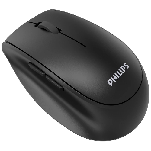 Мышь беспроводная Philips SPK7627 черный, 1600 dpi, радиоканал, Bluetooth, USB, кнопки - 5