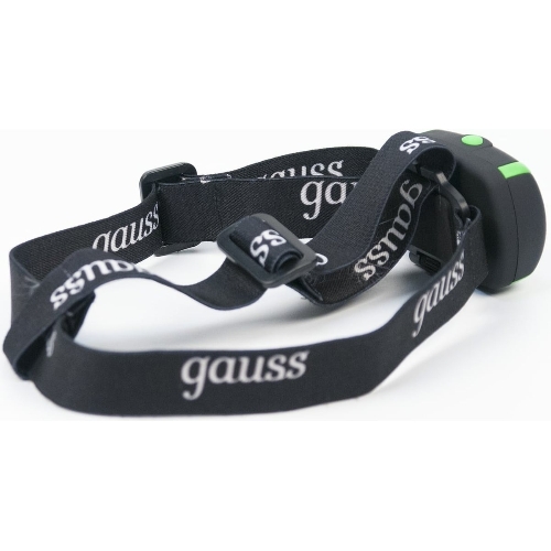 Фонарь налобный Gauss GFL307 черный 3Вт лам.:светодиодный AAAx3