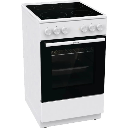 Плита электрическая Gorenje GEC5A41WG белый, конфорок 4 электрических, духовка 62 л, 50 см x 85 см x 59.4 см