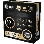Кабель аудио-видео Cactus CS-HDMI-AOC-2-20 HDMI (m)/HDMI (m) 20м. позолоч.конт. черный