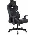 Кресло Knight Thunder 5X черный, экокожа, 120 кг, механизм качания