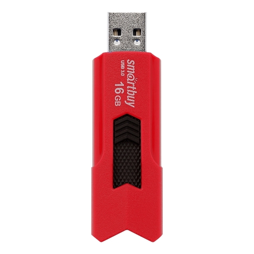 Флешка USB Smartbuy STREAM Red (SB16GbST-R3), 16Gb, USB 3.0, R/W 75/30, красный/черный