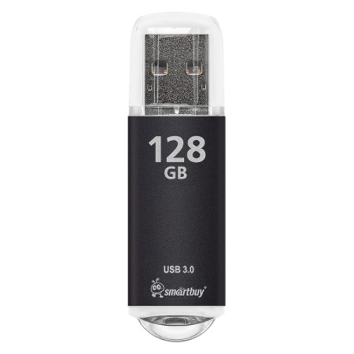 Флешка USB Smartbuy V-Cut Black (SB128GbVC-K3), 128Gb, USB 3.0, R/W 75/30, черный