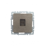 Розетка компьютерная IEK BRITE РК10-БрШ RJ45 кат.5E шампань