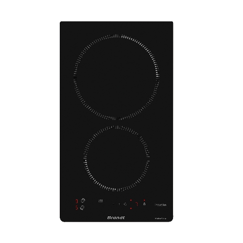 Индукционная варочная панель Brandt BPI1621UB, домино, 2 варочных зоны, 10 уровней мощности, индикация остаточного тепла, таймер, Ultraboost, черный