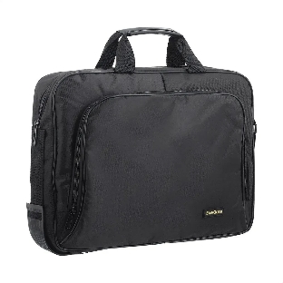 Сумка для ноутбука ExeGate EX264611RUS Office F1596 Black, черная, полиэстер, для ноутбуков до 15.6