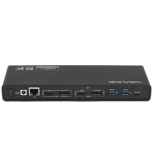 Док-станция WAVLINK WL-UG69DK1, USB Type-C, DisplayPort/HDMI/RJ-45/USB Type-C/Jack 3.5mm, USB