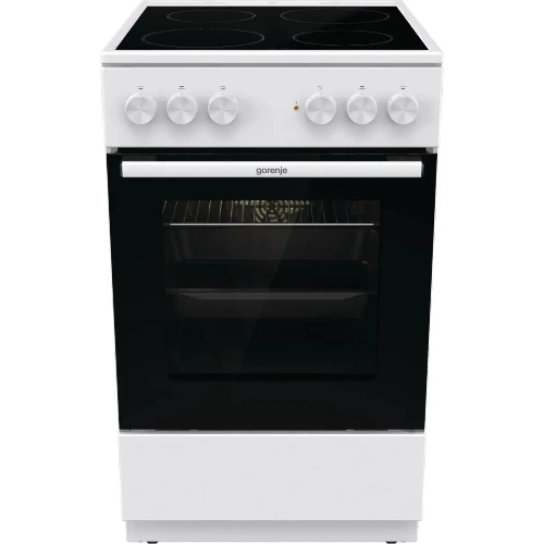Плита электрическая Gorenje GEC5A41WG белый, конфорок 4 электрических, духовка 62 л, 50 см x 85 см x 59.4 см