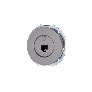 Розетка компьютерная СП OSEN RJ45 кат.6 механизм серый матовый LEZARD 743-7488-140