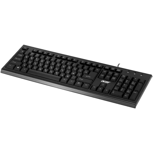 Клавиатура проводная Acer OKW120, USB, черный