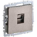 Розетка компьютерная IEK BRITE РК10-БрШ RJ45 кат.5E шампань