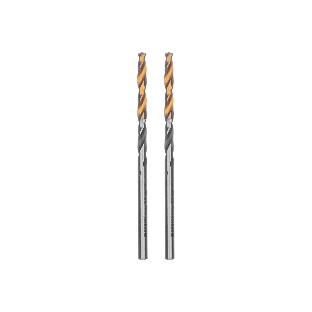 Сверло спиральное по металлу Denzel 3,2 x 65мм, Р6М5, Golden Tip, многогранная заточка, 2 шт.