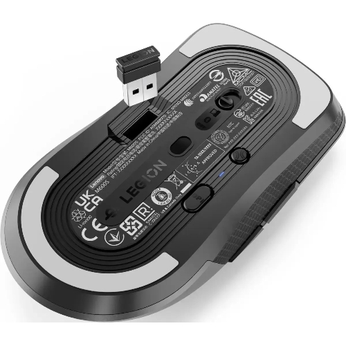 Мышь беспроводная Lenovo Legion M600s Qi Wireless Gaming темно-серый оптическая 19000dpi BT/Radio USB (GY51H47355)