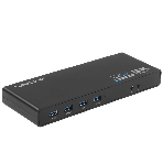 Док-станция WAVLINK WL-UG69DK1, USB Type-C, DisplayPort/HDMI/RJ-45/USB Type-C/Jack 3.5mm, USB
