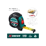 Рулетка KRAFTOOL X-Drive 3м/19мм с ударостойким обрезиненным корпусом