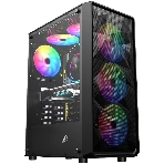 Компьютерный корпус 1STPLAYER FD3 Black, ATX, 4x120мм LED fans inc.