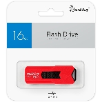 Флешка USB Smartbuy STREAM Red (SB16GbST-R3), 16Gb, USB 3.0, R/W 75/30, красный/черный
