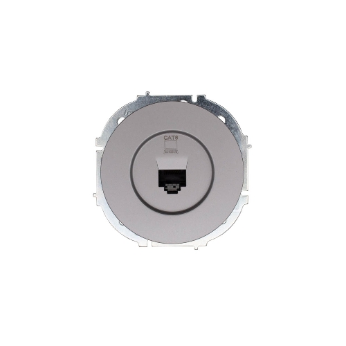 Розетка компьютерная СП OSEN RJ45 кат.6 механизм серый матовый LEZARD 743-7488-140