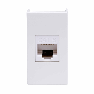 Розетка компьютерная DKC Viva 45058 RJ-45 кат.6, неэкранированная, 8P8C, Hyperline, Dual IDC, белая, 1 модуль