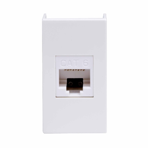 Розетка компьютерная DKC Viva 45058 RJ-45 кат.6, неэкранированная, 8P8C, Hyperline, Dual IDC, белая, 1 модуль