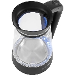 Чайник электрический Starwind SKG2116 1.8 л, 1700 Вт, черный/прозрачный корпус: стекло