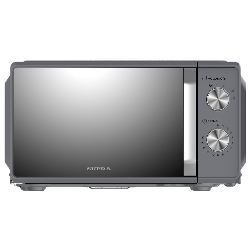 Микроволновая печь Supra 20MS55 графит, 20 л, 700 Вт, переключатели - поворотный механизм