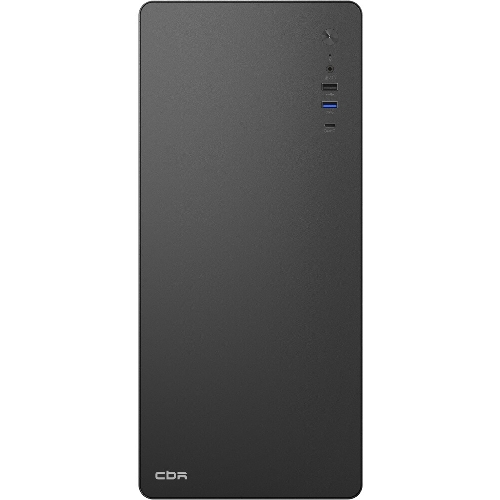 Компьютерный корпус CBR ATX Miditower U500, без БП, 1хUSB 3.0 Type-C, 1хUSB 3.0, 1хUSB 2.0, HD Audio+Mic, черный [PCC-ATX-U500-WPSU