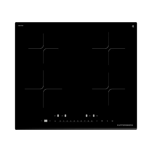 Варочная панель Kuppersberg/Варочная панель Kuppersberg, индукция, High-Tech, 9 уровней мощности, inverter, таймер, пауза, Booster, автоматическое отключение, слайдерное управление, поддержание тепла, черный