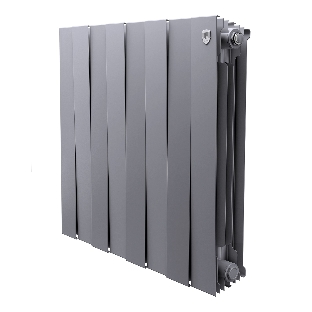 Радиатор биметаллический Royal Thermo PianoForte 500 серебристый - 8 секц.