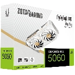 Видеокарта Zotac PCI-E 5.0 RTX 5060 TWIN EDGE OC WHITE ED NVIDIA GeForce RTX 5060 8Gb 128bit GDDR7 2527/28000 HDMIx1 DPx3 HDCP Ret белый