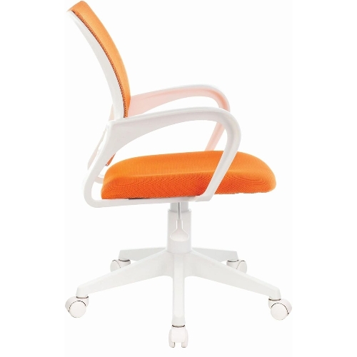 Кресло Бюрократ CH-W695NLT TW-38-3 TW-96-1 оранжевый, сетка/ткань, 120 кг, механизм качания