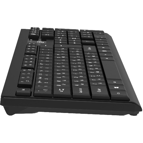 Комплект клавиатура+мышь Oklick S269W беспроводной, USB, 1600 DPI, чёрный
