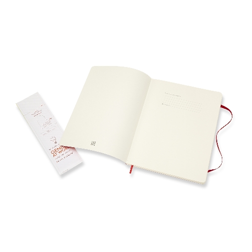 Блокнот Moleskine CLASSIC SOFT QP621F2 XLarge 190х250 мм, 192 страниц, линейка, мягкая обложка, красный
