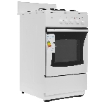 Плита комбинированная Flama RK 2201 W белый, конфорок 2 газовых и 2 электрических, духовка 50 л, 50 см x 85 см x 54 см