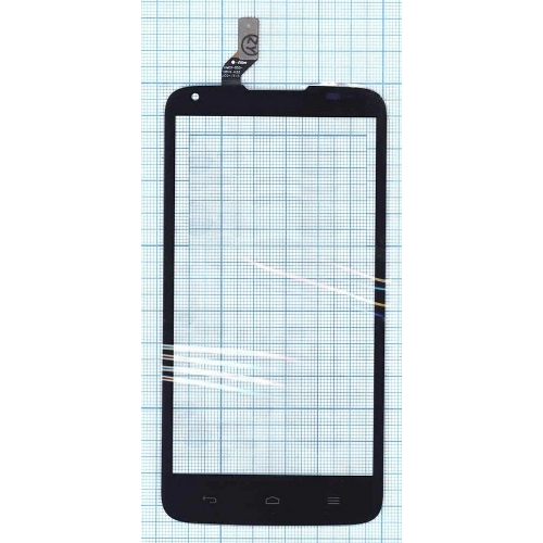 Сенсорное стекло (тачскрин) для Huawei Ascend G710, черное