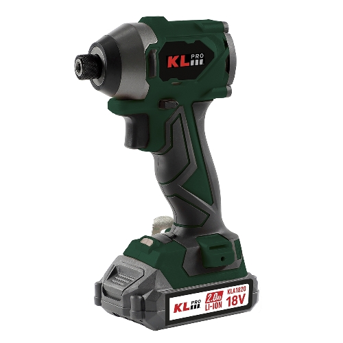 Профессиональный бесщеточный винтоверт аккумуляторный KLPRO KLDV18BH-20 (18В, Li-ion-2шт, 2.0Ач, 220Нм, 2 скорости, подсветка,З/У,в кейсе)