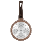 Ковш Maunfeld Carmel MF18CRM01SP из литого алюминия со стеклянной крышкой, 18 см, 1,6 л