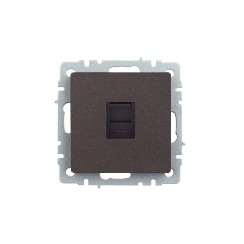 Розетка компьютерная IEK BRITE РК10-БрТБ RJ45 кат.5E темная бронза