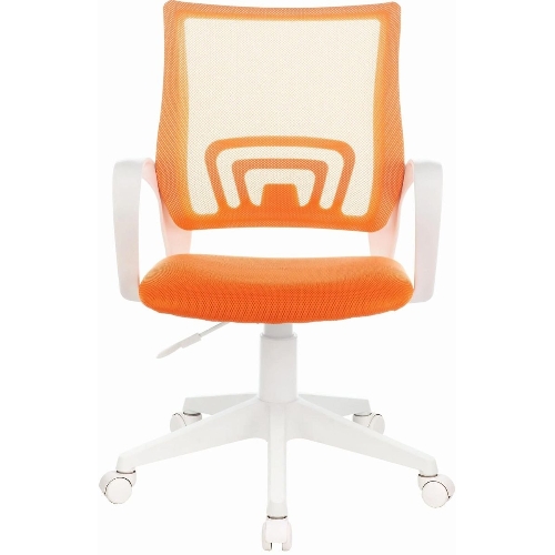Кресло Бюрократ CH-W695NLT TW-38-3 TW-96-1 оранжевый, сетка/ткань, 120 кг, механизм качания