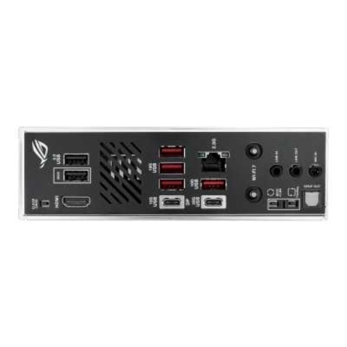 Материнская плата ASUS ROG STRIX B850-I GAMING WIFI, AM5, AMD B850, 2xDDR5, 2xM.2, 2xSATA, PCIe 4.0 x16, 1xHDMI, 1xUSB Type-C, 1x2.5Gb LAN, Wi-Fi 7, Bluetooth 5.4, 5xUSB-A 10Gbps, 1xUSB-C 20Gbps, 2xUSB-A 2.0, 3x3.5 мм, S/PDIF, 7.1, Mini-ITX