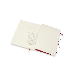 Блокнот Moleskine CLASSIC SOFT QP621F2 XLarge 190х250 мм, 192 страниц, линейка, мягкая обложка, красный