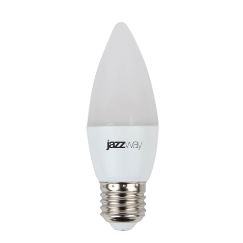 Лампа светодиодная JazzWay PLED-SP C37 7Вт свеча 5000К холодный белый E27 560лм 230В